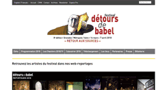 Desktop Screenshot of detoursdebabel.fr
