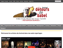 Tablet Screenshot of detoursdebabel.fr
